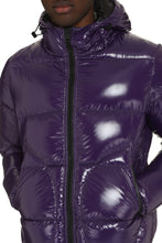Load image into Gallery viewer, Hooded shiny down jacket
