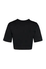 Load image into Gallery viewer, Cotton crop top with logo
