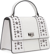 Load image into Gallery viewer, Pyxis crocodile print leather handbag

