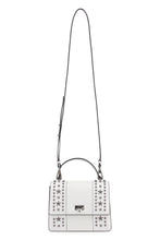 Load image into Gallery viewer, Pyxis crocodile print leather handbag
