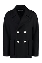 Load image into Gallery viewer, Double-breasted virgin wool coat
