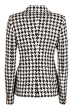 Load image into Gallery viewer, Houndstooth double breast blazer

