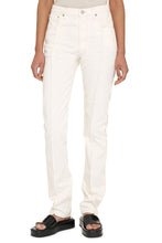 Load image into Gallery viewer, Spliced straight-leg jeans
