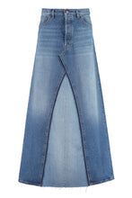 Load image into Gallery viewer, Denim long skirt
