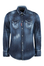 Load image into Gallery viewer, Stone washed denim shirt
