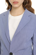 Load image into Gallery viewer, Gingham cotton blazer
