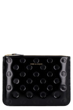 Load image into Gallery viewer, Logo detail flat leather pouch
