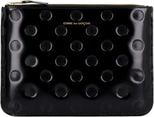 Load image into Gallery viewer, Logo detail flat leather pouch

