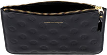 Load image into Gallery viewer, Logo detail flat leather pouch
