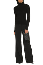 Load image into Gallery viewer, Sax ribbed turtleneck sweater
