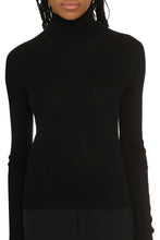 Load image into Gallery viewer, Sax ribbed turtleneck sweater
