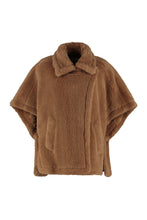 Load image into Gallery viewer, Tebe Faux fur cape coat
