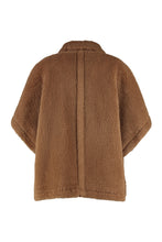 Load image into Gallery viewer, Tebe Faux fur cape coat
