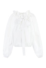 Load image into Gallery viewer, Ruffled cotton blouse
