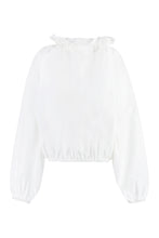 Load image into Gallery viewer, Ruffled cotton blouse

