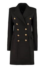 Load image into Gallery viewer, Double-breasted wool coat
