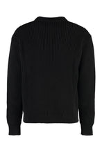 Load image into Gallery viewer, Logo intarsia cotton sweater
