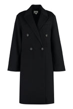 Load image into Gallery viewer, Wool blend double-breasted coat
