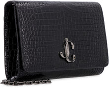 Load image into Gallery viewer, Candy croco-print leather clutch
