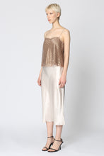 Load image into Gallery viewer, Satin midi skirt
