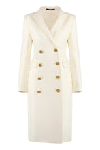 Load image into Gallery viewer, Double-breasted virgin wool coat
