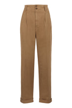 Load image into Gallery viewer, High-rise cotton trousers
