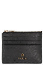 Load image into Gallery viewer, Furla Camelia leather card holder
