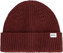Load image into Gallery viewer, Ribbed knit wool beanie hat
