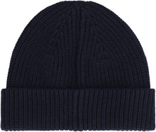 Load image into Gallery viewer, Ribbed knit wool beanie hat
