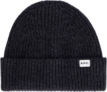 Load image into Gallery viewer, Ribbed knit wool beanie hat
