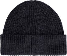 Load image into Gallery viewer, Ribbed knit wool beanie hat
