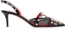 Load image into Gallery viewer, Valentino Garavani - Rockstud Alcove Studded leather slingback pumps
